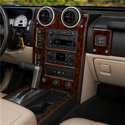 Hummer H2 2003-2007 Basisset 3D Armaturenbrett-Dekor-Set