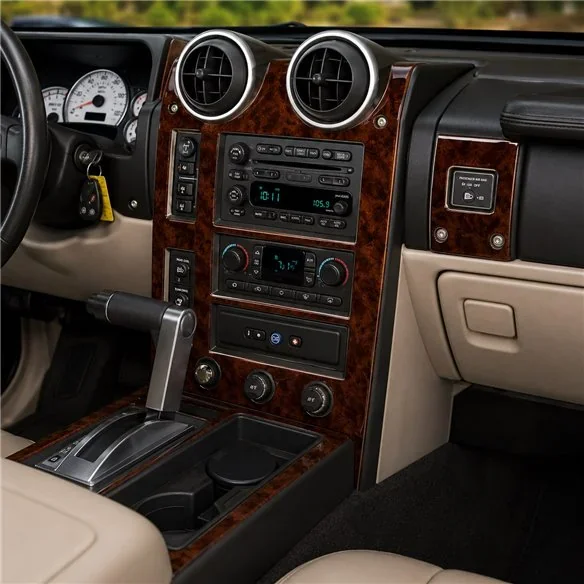 Hummer H2 2003-2007 Basisset 3D Armaturenbrett-Dekor-Set