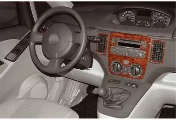 Fiat Idea 01.2004 Mittelkonsole Armaturendekor Cockpit Dekor 7 -Teile