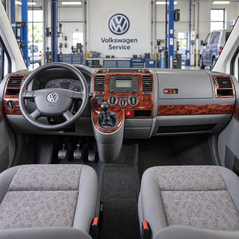 Volkswagen Transporter T5 2003-2009 3D Cockpit Dekor Interieurleisten Set 29-teilig