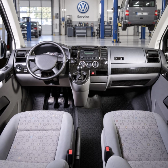 Volkswagen Transporter T5 2003-2009 3D Cockpit Dekor Interieurleisten Set 29-teilig