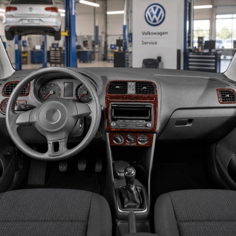 Volkswagen Polo 2009-heute 3D Cockpit Dekor Interieurleisten Set As shown in product diagram-teilig