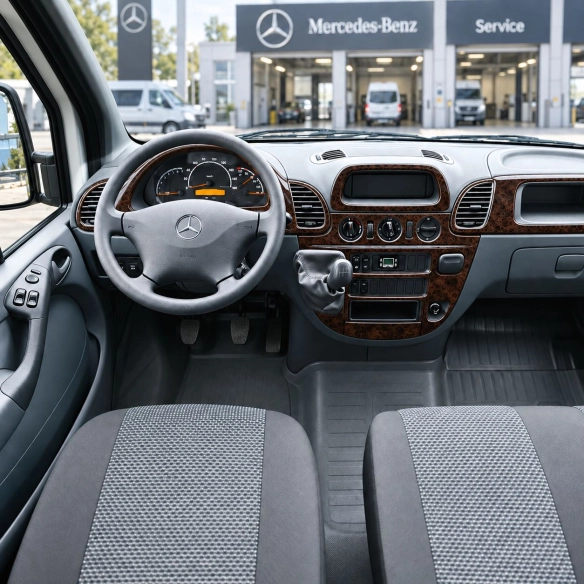 Mercedes Sprinter W903 2000-2006 Armaturenbrett-Dekorset 24 Teile
