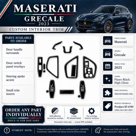 Maserati Grecale 2023 – Designer Trim – Innenraum-Komplettset