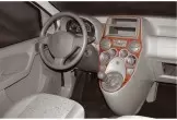 Fiat Panda 2003 Mittelkonsole Armaturendekor Cockpit Dekor 2-Teilige