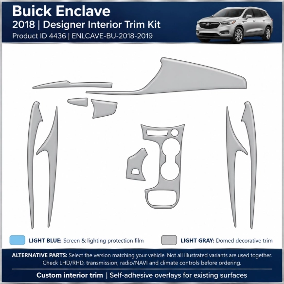 Buick Enlcave 2018 2019 – Designer Trim – Innenraum-Komplettset