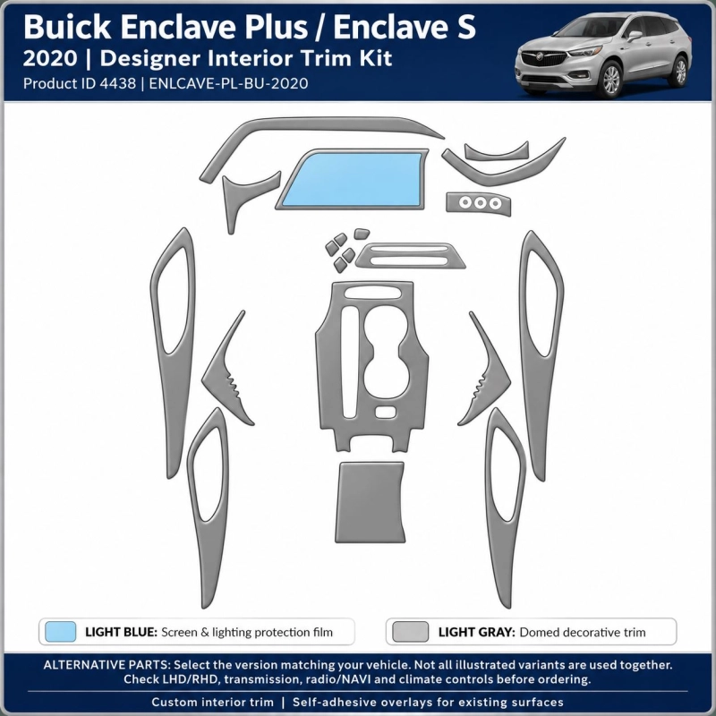 Buick Enlcave Plus Enlcave S 2020 – Designer Trim – Innenraum-Komplettset