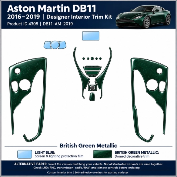 Astonmartin Db11 2019 2023 – Designer Trim – Innenraum-Komplettset