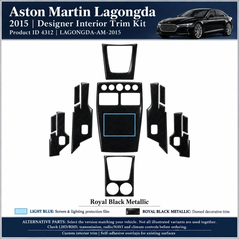 Aston Martin Lagongda 2015 – Designer Trim – Innenraum-Komplettset