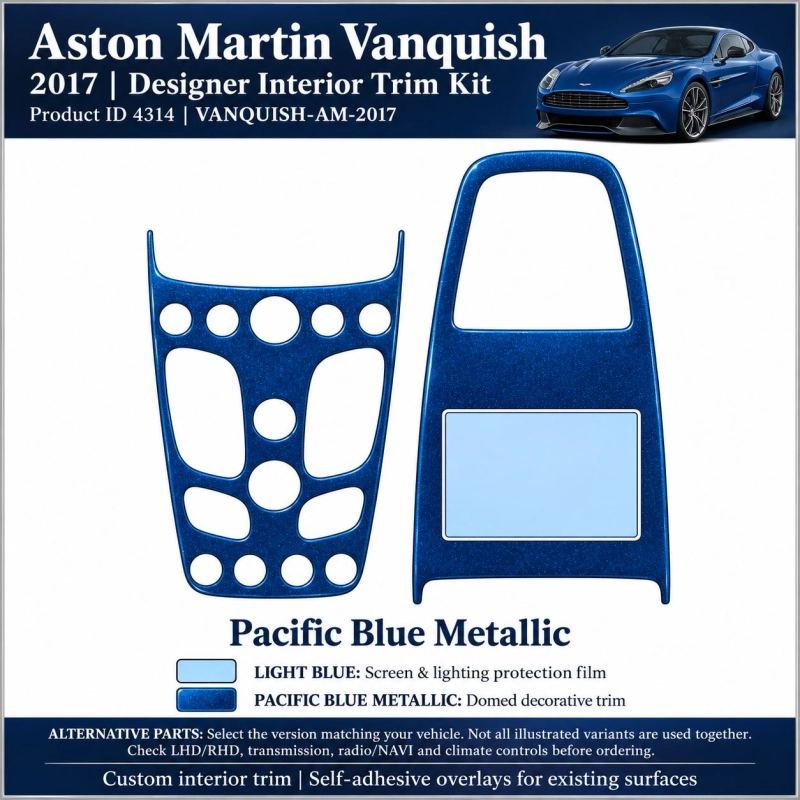 Aston Martin Vanquish 2017 – Designer Trim – Innenraum-Komplettset