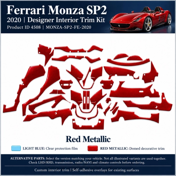 Ferrari Monza Sp2 2020 – Designer Trim – Innenraum-Komplettset