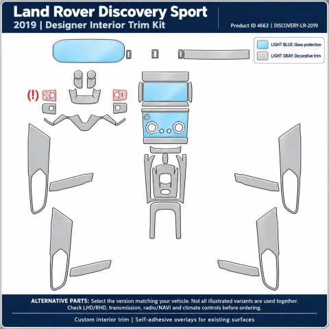 Land Rover Discovery Sport 2019 – Designer Trim – Innenraum-Komplettset
