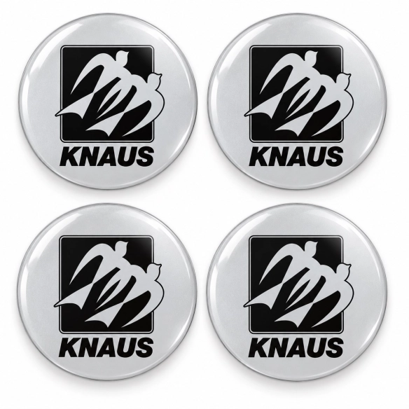 Knaus Doming-Aufkleber für Nabenkappen – 56 mm – 4er-Set