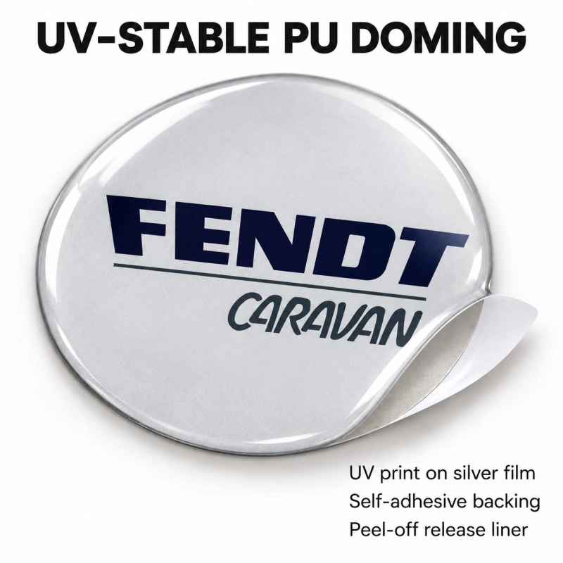 Fendt Doming-Aufkleber für Nabenkappen – 56 mm – 4er-Set