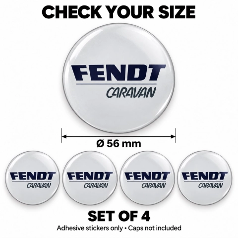 Fendt Doming-Aufkleber für Nabenkappen – 56 mm – 4er-Set 2