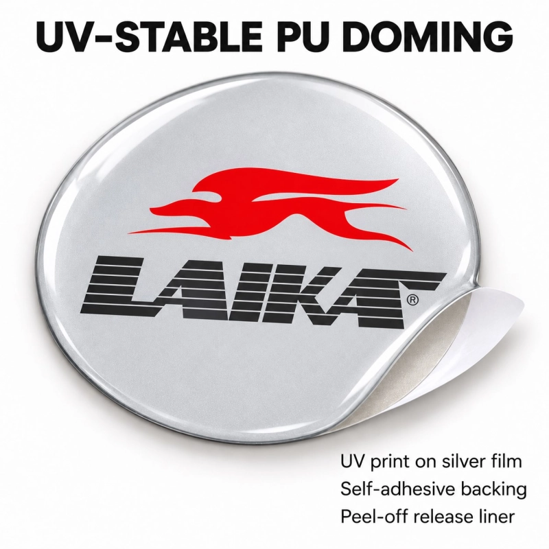 Laika Doming-Aufkleber für Nabenkappen – 56 mm – 4er-Set