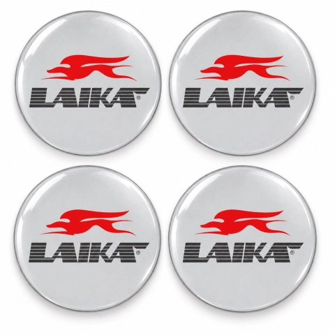 Laika Doming-Aufkleber für Nabenkappen – 56 mm – 4er-Set