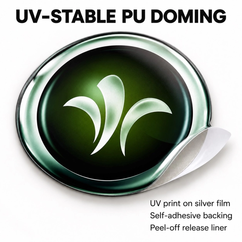 Lilienmotiv Doming-Aufkleber für Nabenkappen – 56 mm – 4er-Set