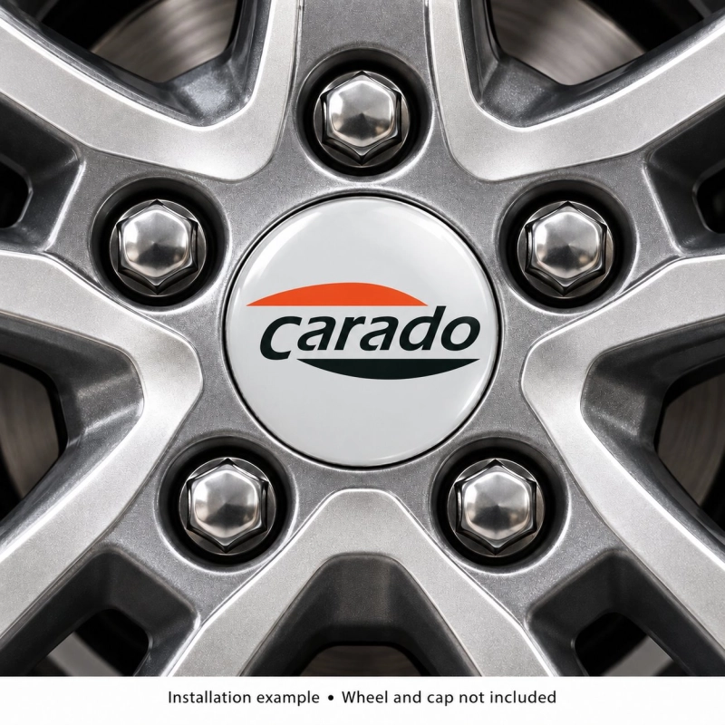 Carado Doming-Aufkleber für Nabenkappen – 56 mm – 4er-Set