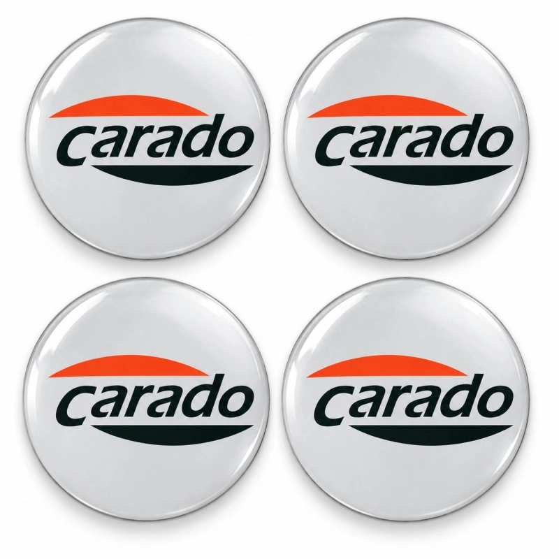 Carado Doming-Aufkleber für Nabenkappen – 56 mm – 4er-Set
