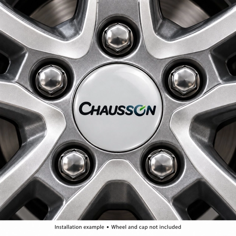 Chausson Doming-Aufkleber für Nabenkappen – 56 mm – 4er-Set