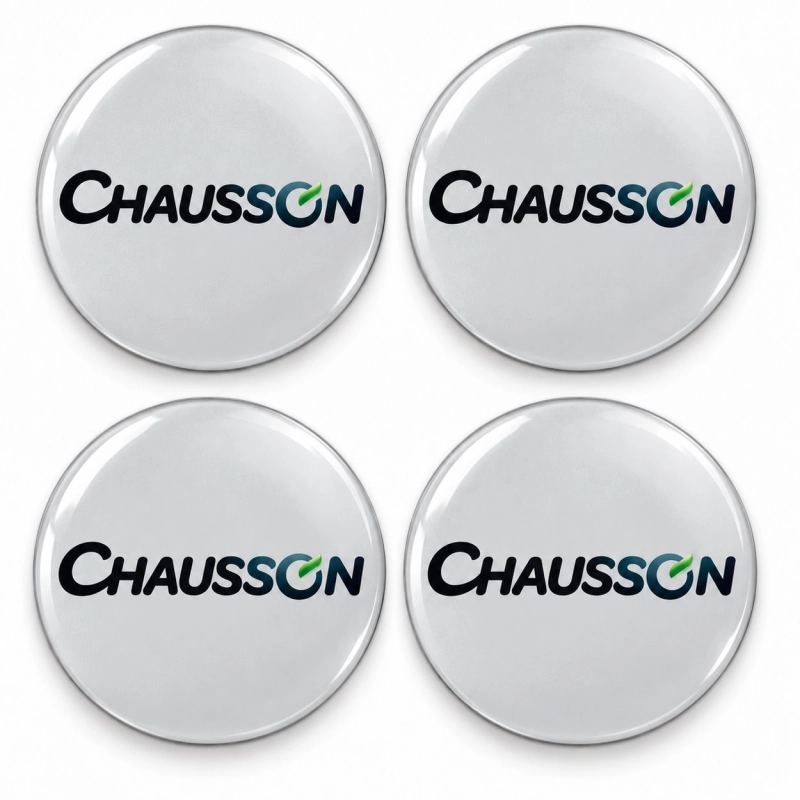 Chausson Doming-Aufkleber für Nabenkappen – 56 mm – 4er-Set