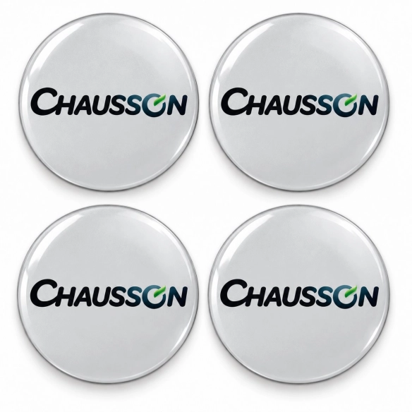 Chausson Doming-Aufkleber für Nabenkappen – 56 mm – 4er-Set