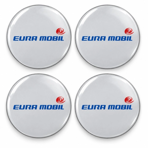 Eura Mobil Doming-Aufkleber für Nabenkappen – 56 mm – 4er-Set