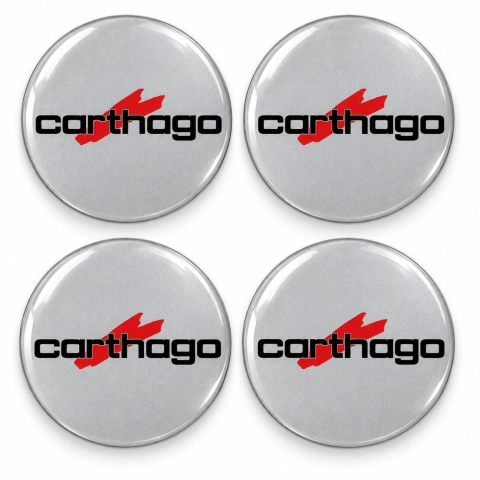 Carthago Doming-Aufkleber für Nabenkappen – 56 mm – 4er-Set