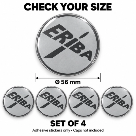 Eriba Doming-Aufkleber für Nabenkappen – 56 mm – 4er-Set 2