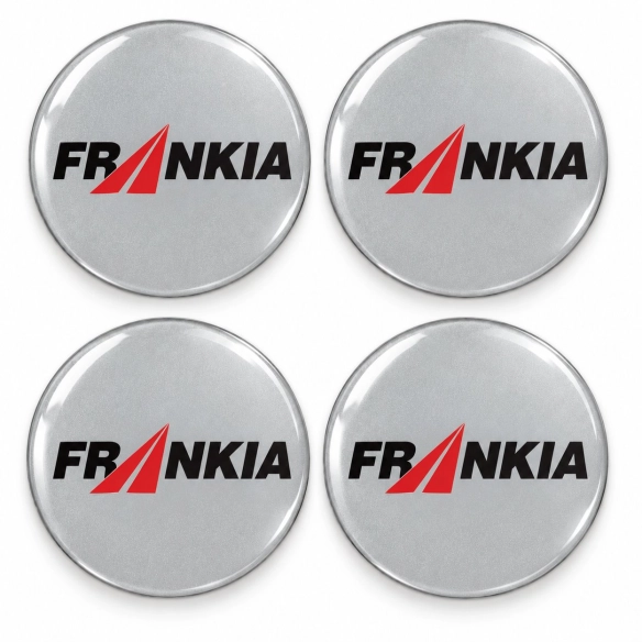 Frankia Doming-Aufkleber für Nabenkappen – 56 mm – 4er-Set