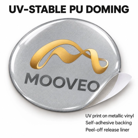 Mooveo Doming-Aufkleber für Nabenkappen – 56 mm – 4er-Set