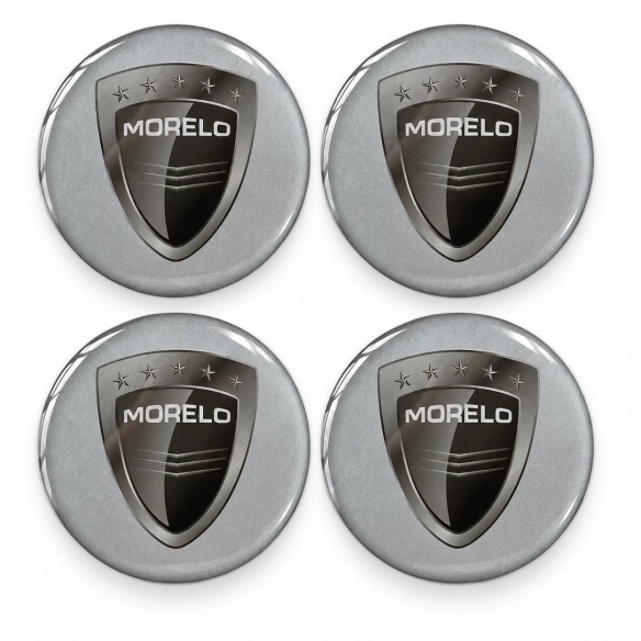 Morelo Doming-Aufkleber für Nabenkappen – 56 mm – 4er-Set