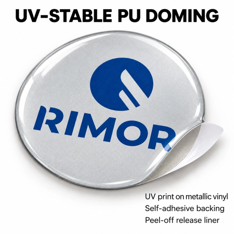 Rimor Doming-Aufkleber für Nabenkappen – 56 mm – 4er-Set