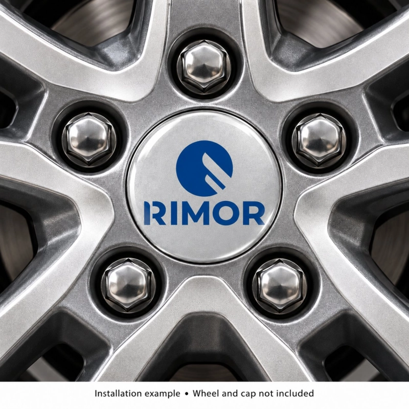 Rimor Doming-Aufkleber für Nabenkappen – 56 mm – 4er-Set
