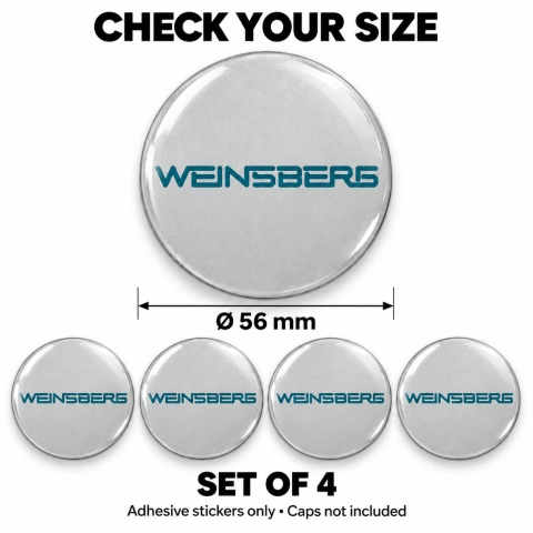 Weinsberg Doming-Aufkleber für Nabenkappen – 56 mm – 4er-Set 2
