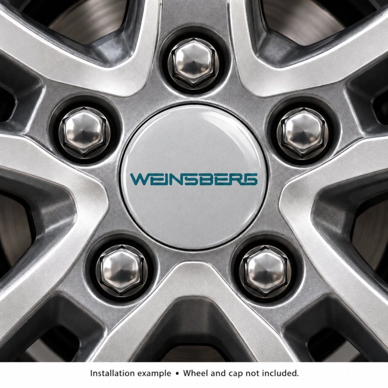 Weinsberg Doming-Aufkleber für Nabenkappen – 56 mm – 4er-Set