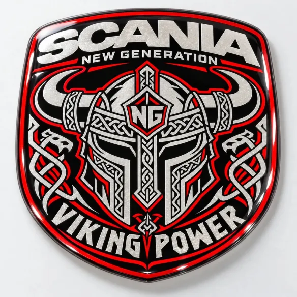 3D-Kabinenemblem für Scania NG – Viking Classic – 90 mm