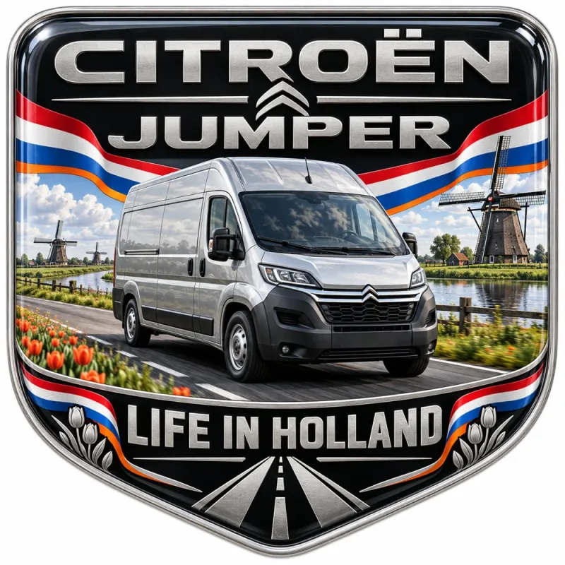 3D-Emblem Heck & Kotflügel für Citroën Jumper – Niederlande – 90 mm