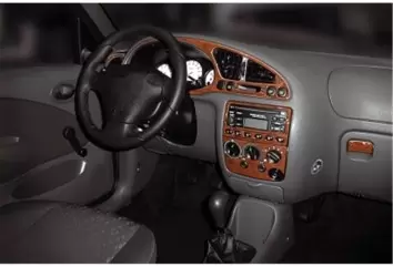 Ford Fiesta 08.99 - 02.02 Mittelkonsole Armaturendekor Cockpit Dekor 13 -Teile
