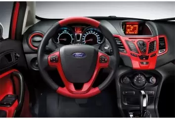 Ford Fiesta 2010-2017 Mittelkonsole Armaturendekor Cockpit Dekor 20-Teile