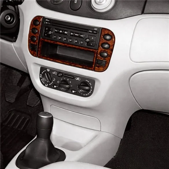Citroen C2-C3 2002-2004 3D Armaturenbrett-Dekor-Set, 4 Teile
