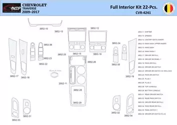 Chevrolet Traverse 2009-2013 Mittelkonsole Armaturendekor WHZ Cockpit Dekor 22 Teilige