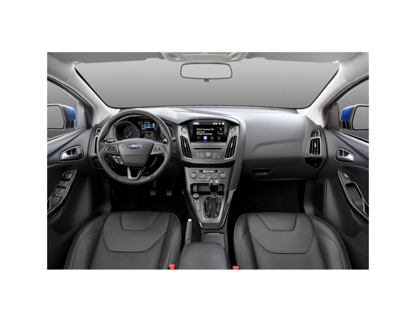 Ford Focus 2015-2017 Mittelkonsole Armaturendekor Cockpit Dekor 16-Teilige - 1- Cockpit Dekor Innenraum