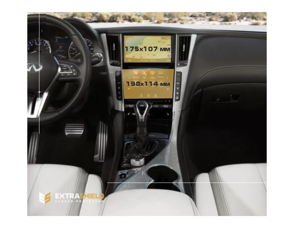 Hyundai Tucson 2021 - Present Digital Speedometer DisplayschutzGlass Kratzfest Anti-Fingerprint Transparent - 1- Cockpit Dekor I