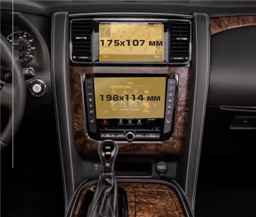Infiniti QX50 (P71A) 2017 - Present Multimedia + Climate-Control 7-8" DisplayschutzGlass Kratzfest Anti-Fingerprint Transparent Infiniti QX50 (P71A) 2017 - Present Multimedia + Climate-Control 7-8" DisplayschutzGlass Kratzfest Anti-Fingerprint Transparent