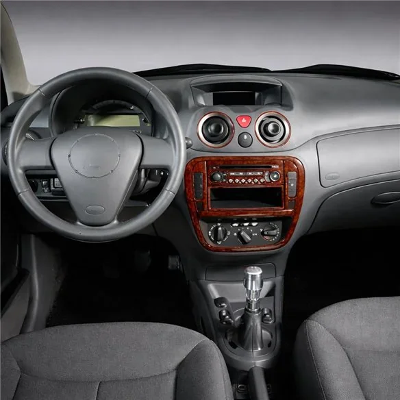 Citroen C2-C3 2004-2009 3D Armaturenbrett-Dekor-Set, 11 Teile