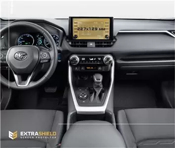 Toyota RAV4 2018 - Present Multimedia 7" DisplayschutzGlass Kratzfest Anti-Fingerprint Transparent