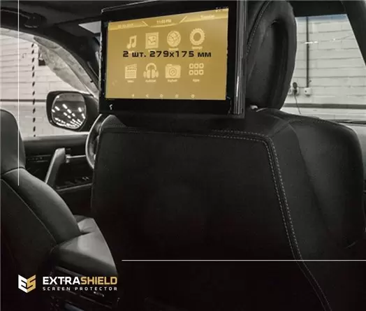 Toyota Land Cruiser 200 2015 - Present Passenger monitors, 2 pcs. DisplayschutzGlass Kratzfest Anti-Fingerprint Transparent - 1-