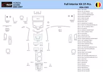 Honda Accord 2003-2007 Mittelkonsole Armaturendekor WHZ Cockpit Dekor 37 Teilige - 3- Cockpit Dekor Innenraum Honda Accord 2003-2007 Mittelkonsole Armaturendekor WHZ Cockpit Dekor 37 Teilige - 3- Cockpit Dekor Innenraum